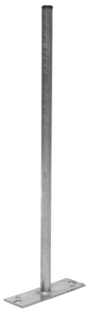 Straight extension facia or roof mounting bracket, galvanised steel – 900mm x 25mm diameter